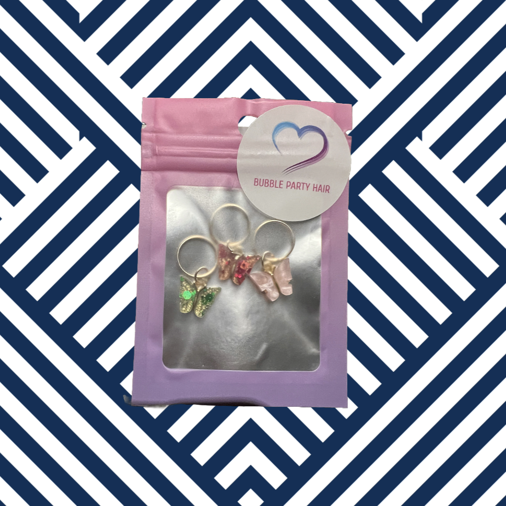 $6 Pack - 3 Hair Braid Jewellery Charms assorted