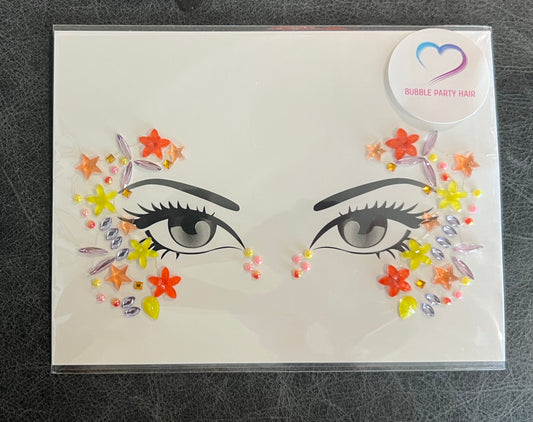 Sunrise Gracie 3D Face Rhinestone Jewels Sticker