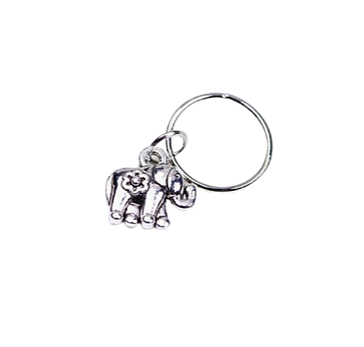 Elephant Kendrick Hair Braid Jewellery Charm