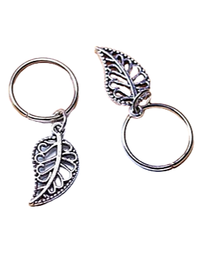 Leafy Lewis Hair Braid Jewellery Charm