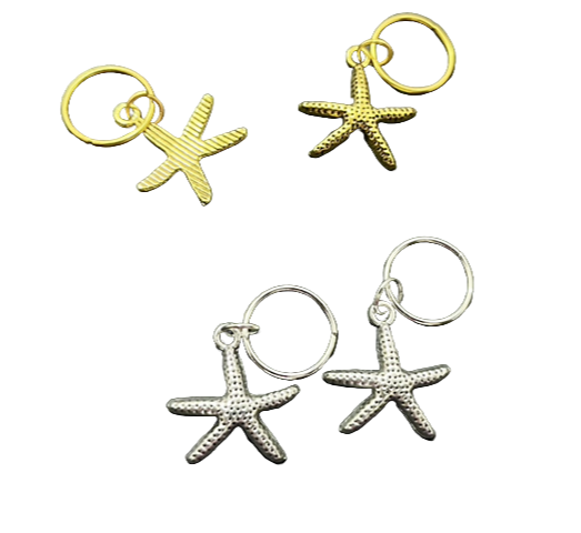 Starfish Kingston Hair Braid Jewellery Charm